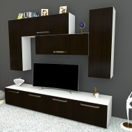Living Armonia V4 MDF Wenge - cu manere Living Armonia V4 MDF Wenge - cu manere